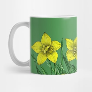 Daffodil Flower Mug